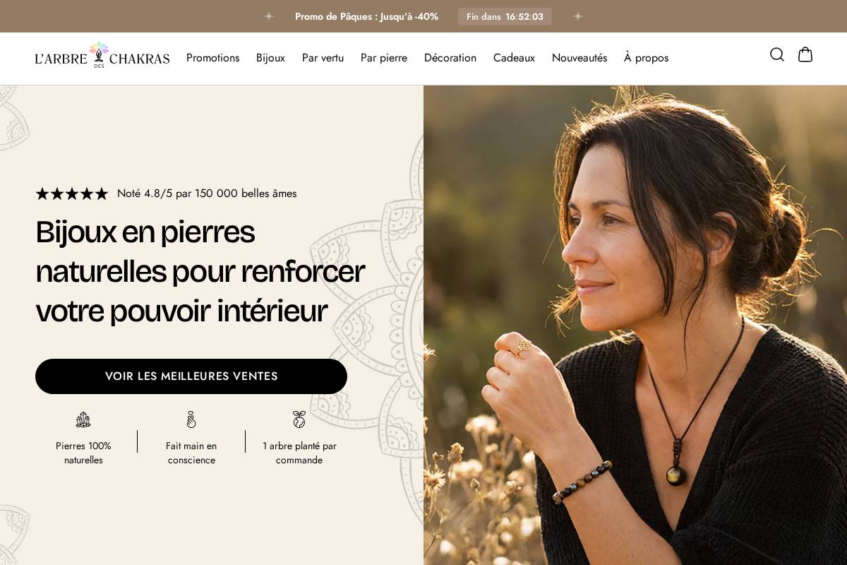 larbredeschakras.com homepage screenshot