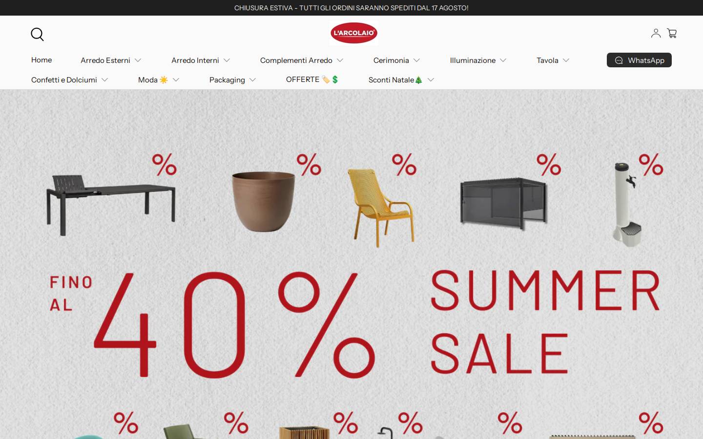 L'Arcolaio homepage screenshot