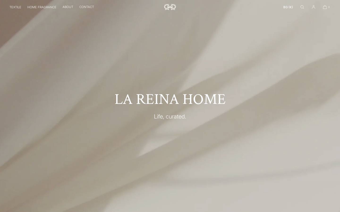 lareina-home.com homepage screenshot
