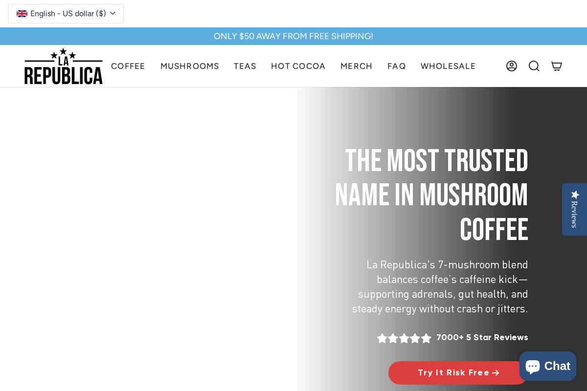 larepublicasuperfoods.com homepage screenshot