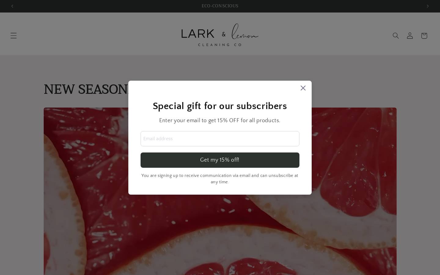 larkandlemon.com homepage screenshot
