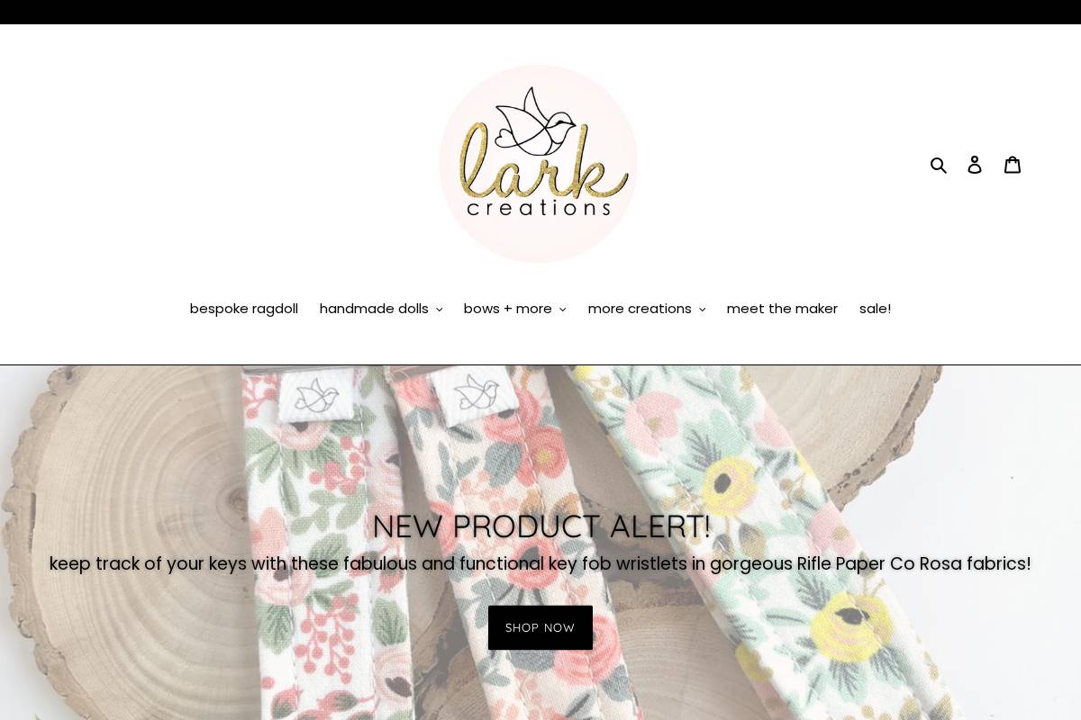 larkcreations.com homepage screenshot