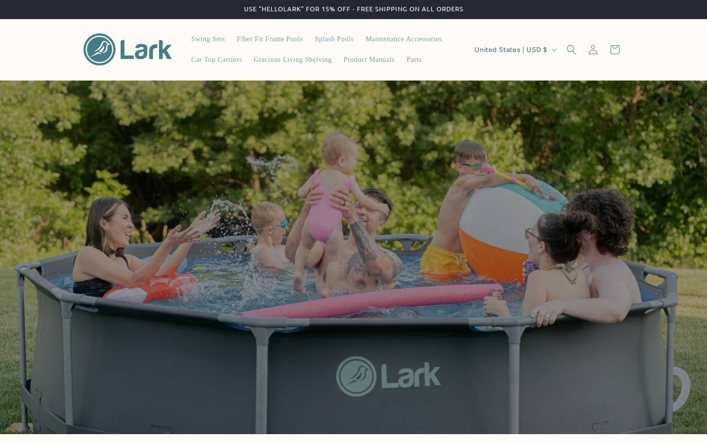 larkspas.com homepage screenshot
