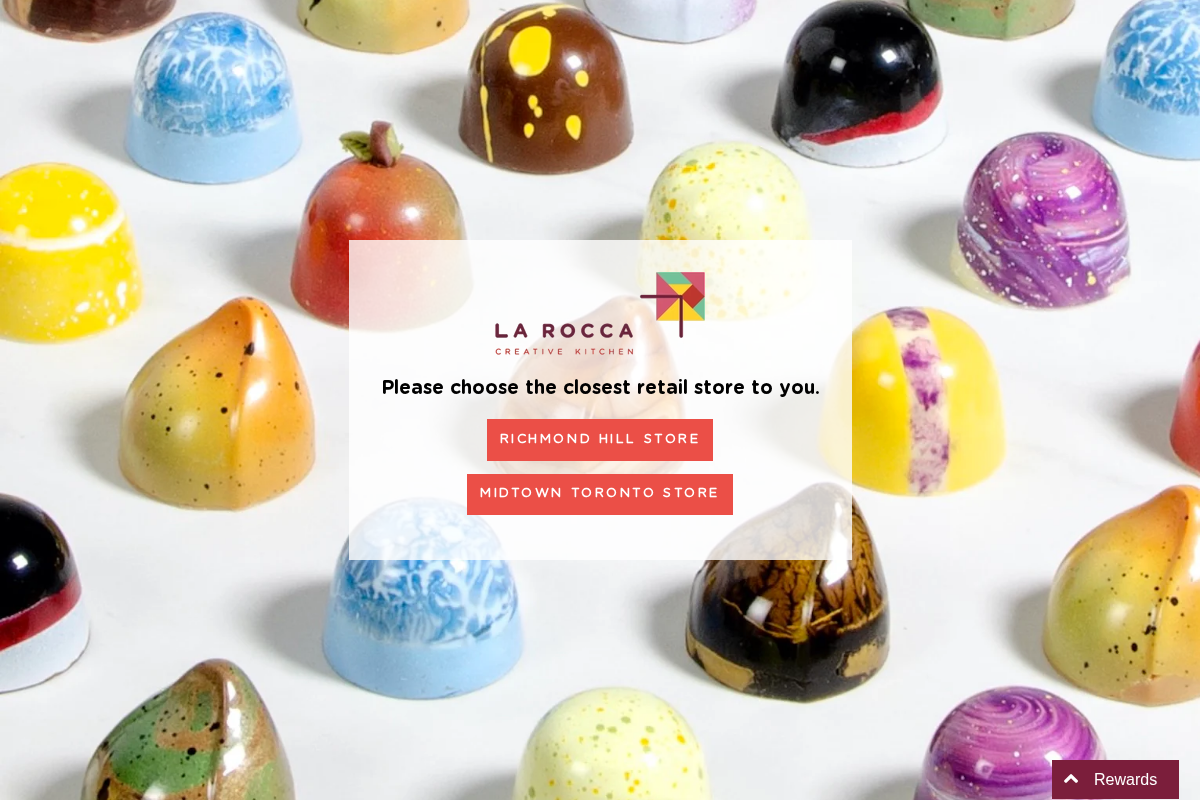 La Rocca Creative Kitchen Richmond Hill homepage screenshot
