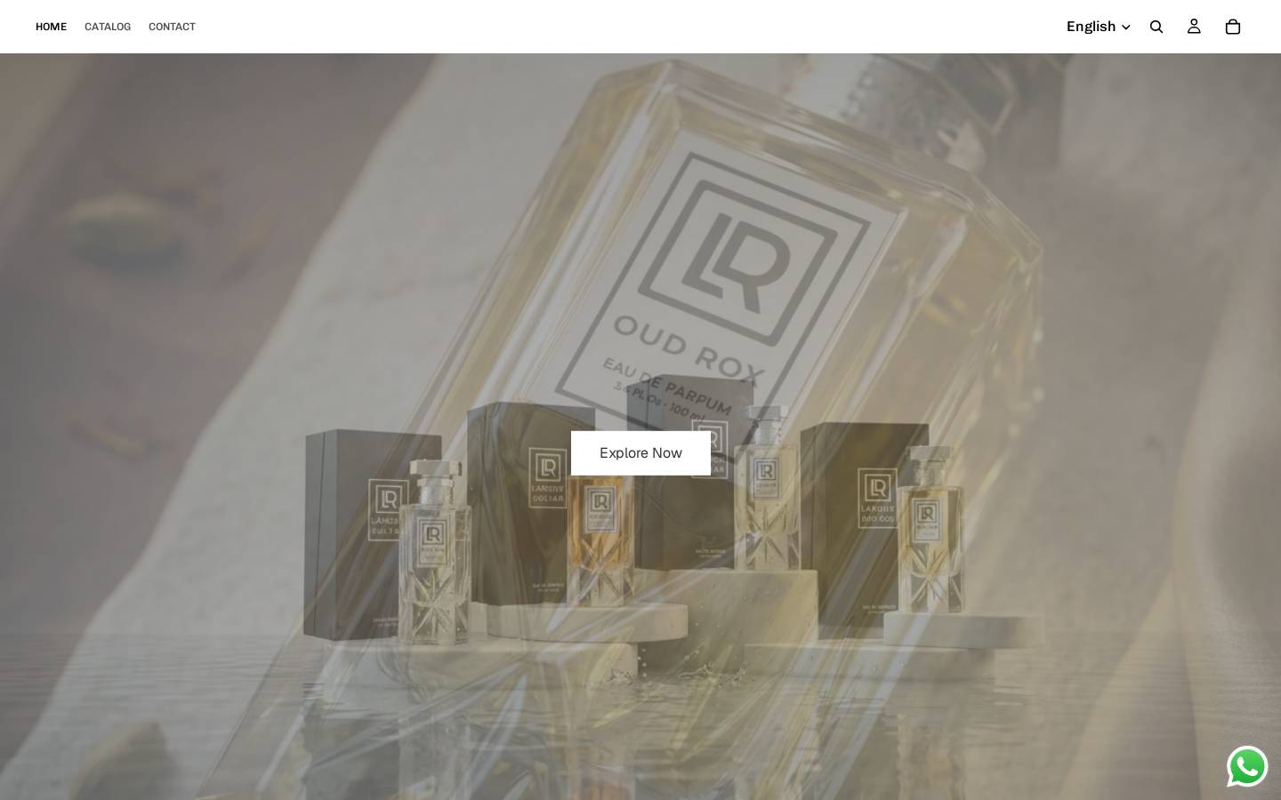 larouxperfumes.com homepage screenshot
