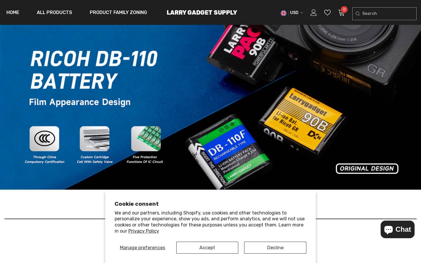 larrygadget.com homepage screenshot