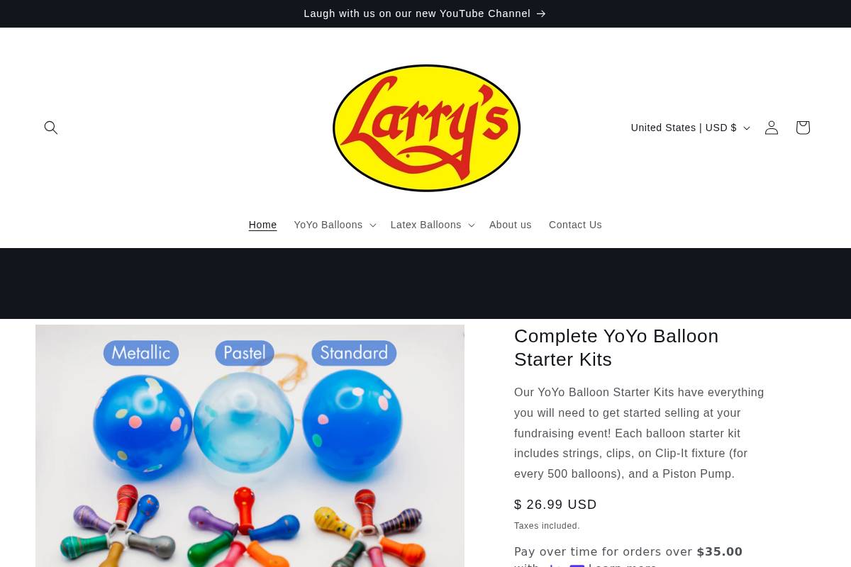 larrys.org homepage screenshot