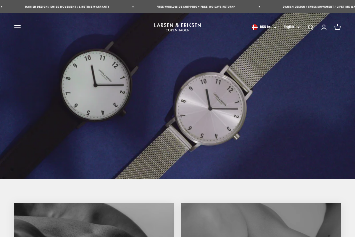 LARSEN & ERIKSEN homepage screenshot