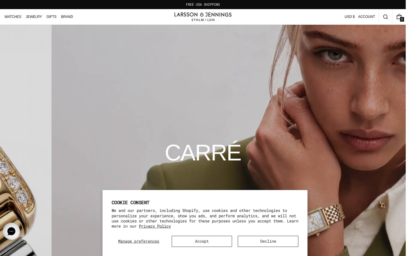 Larsson & Jennings homepage screenshot