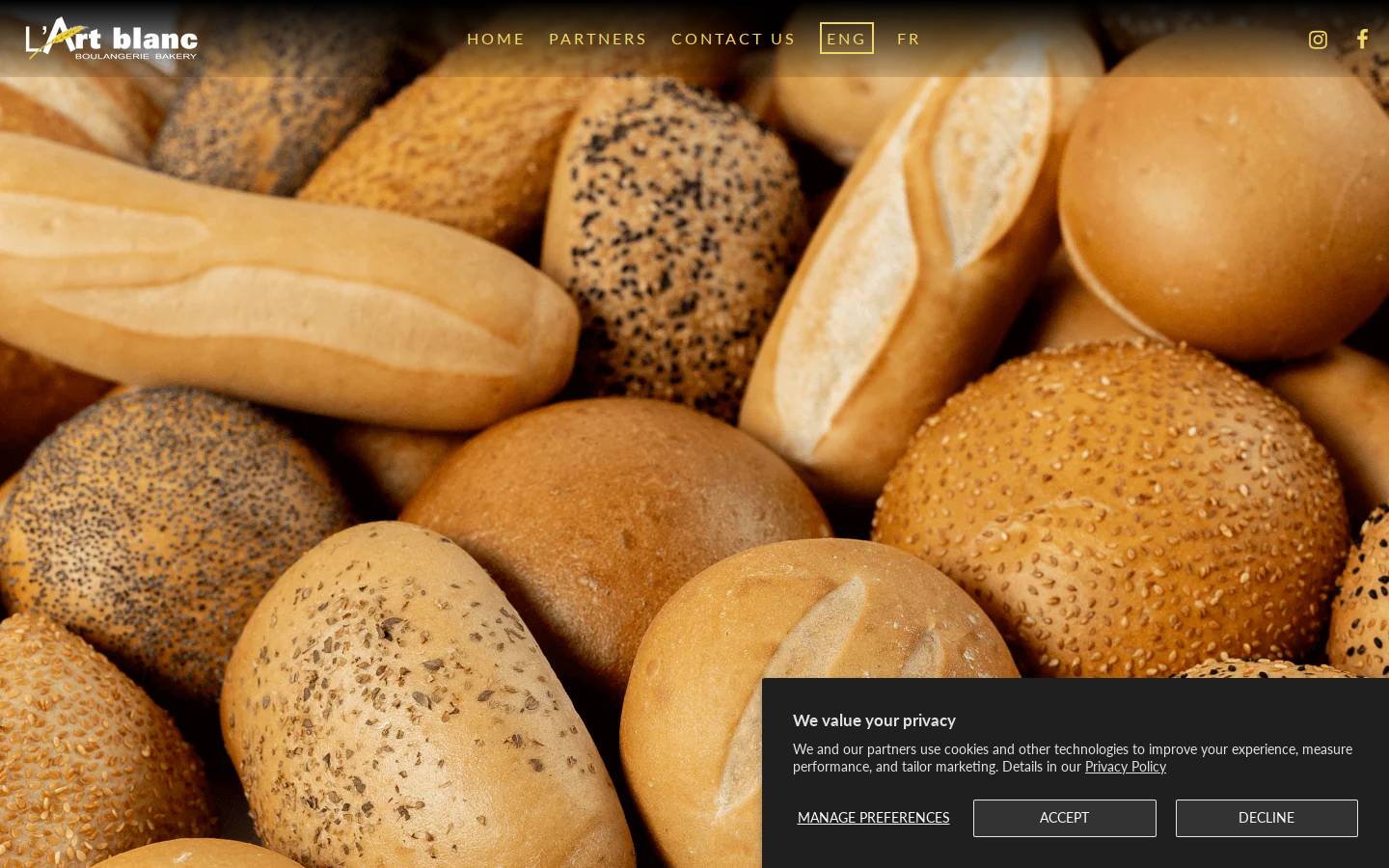 lartblanc.com homepage screenshot