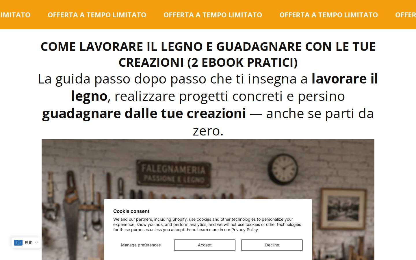 lartedellegno.store homepage screenshot