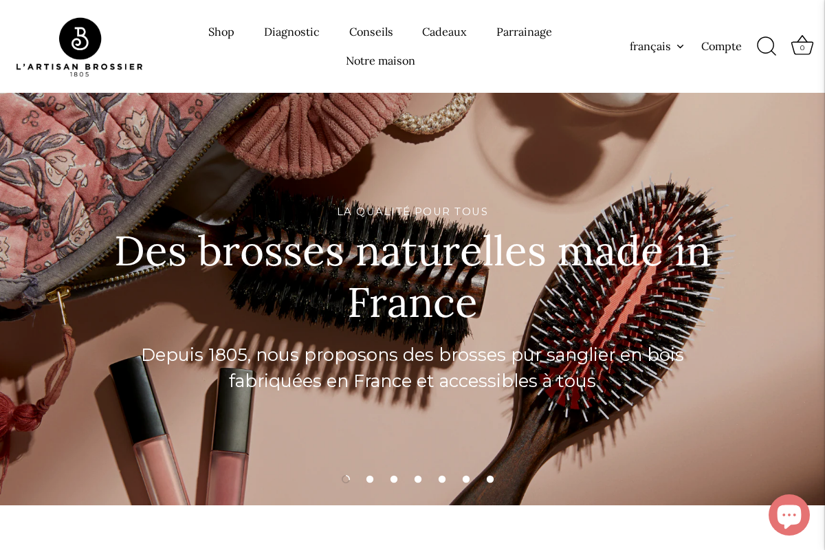 L'Artisan Brossier homepage screenshot