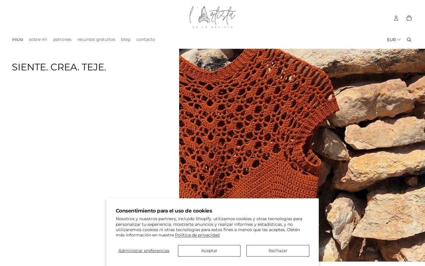 lartistadelarevista.com homepage screenshot