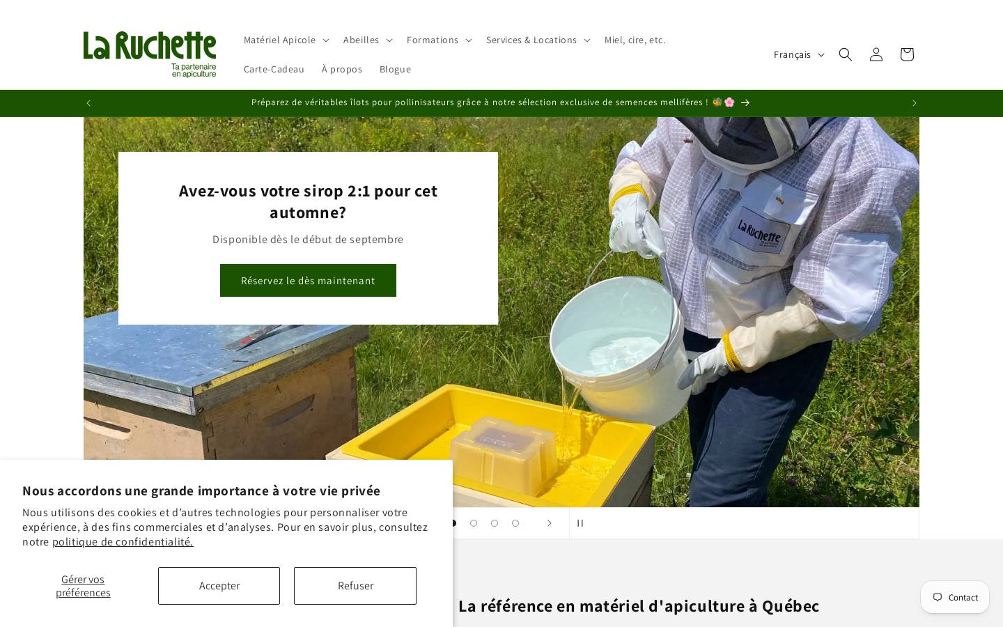 laruchette.ca homepage screenshot