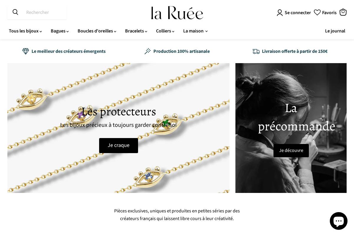 La Ruée homepage screenshot