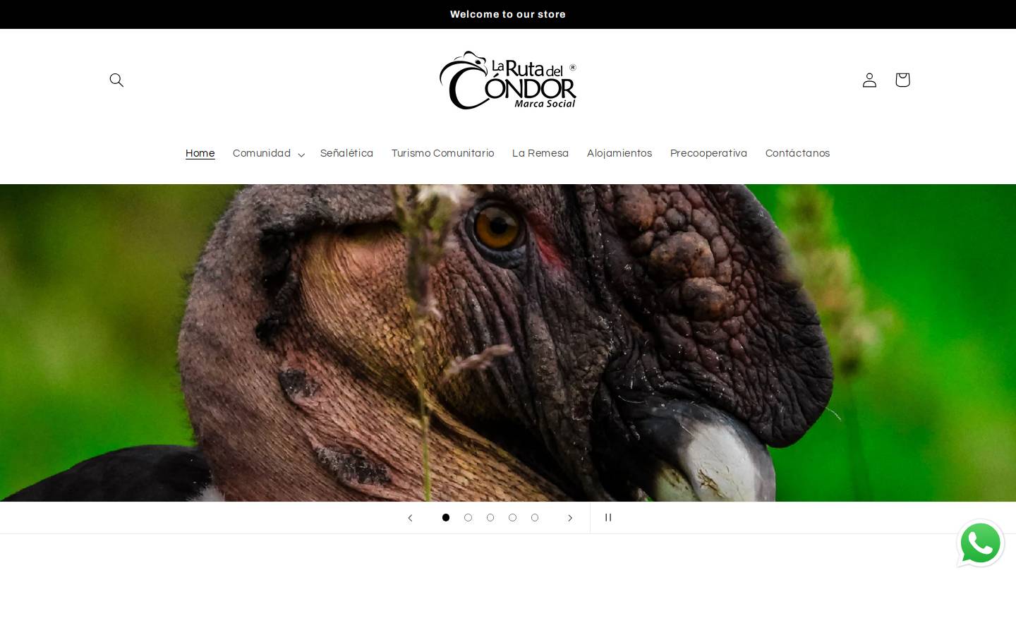 larutadelcondor.com homepage screenshot
