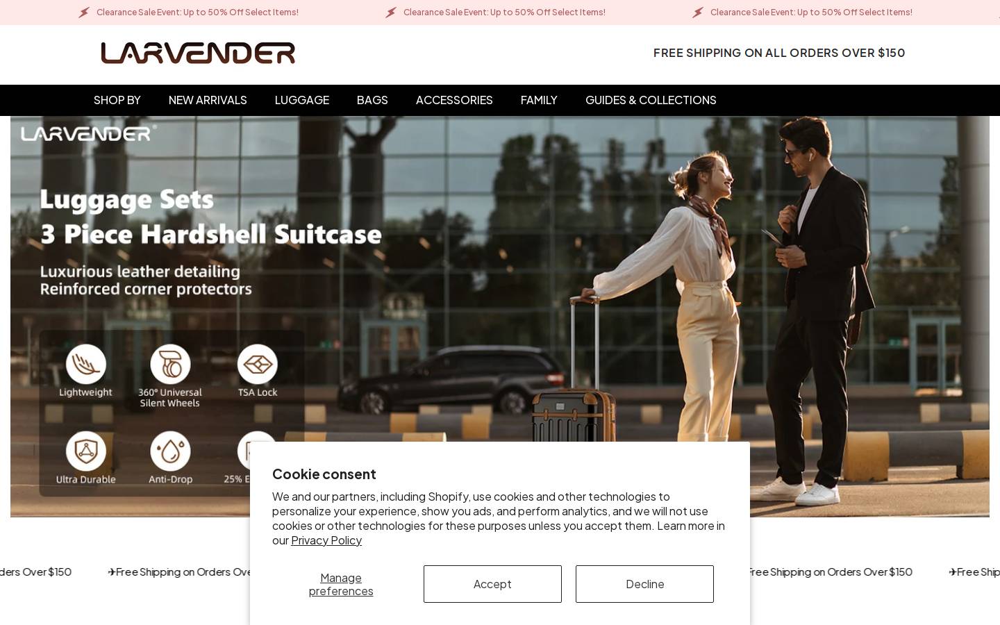 larvender.com homepage screenshot