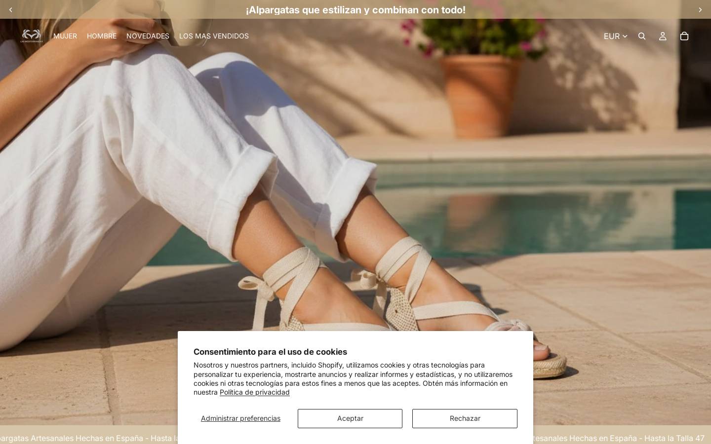 las-mediterraneas.com homepage screenshot