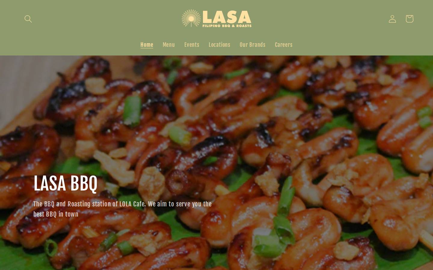 lasabbq.com homepage screenshot