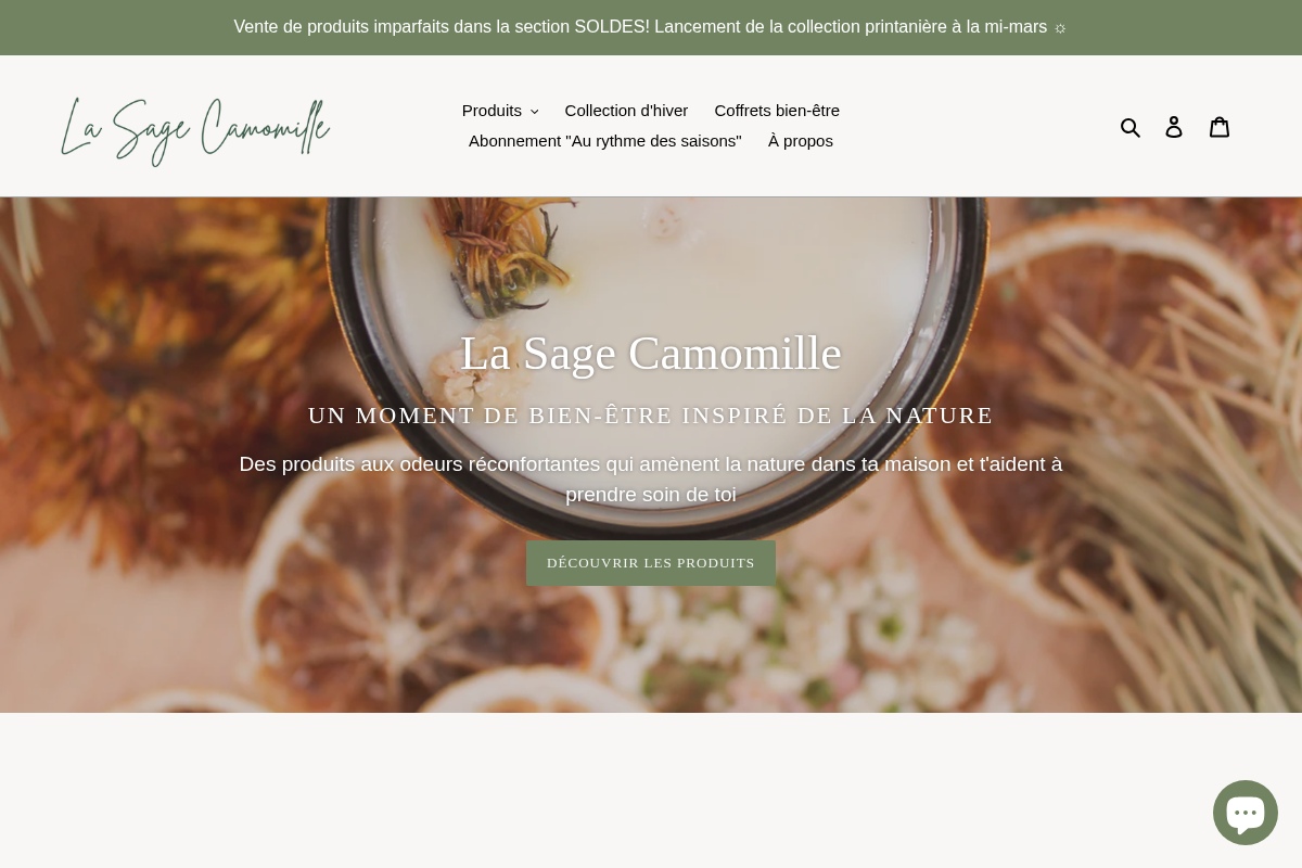 La Sage Camomille homepage screenshot