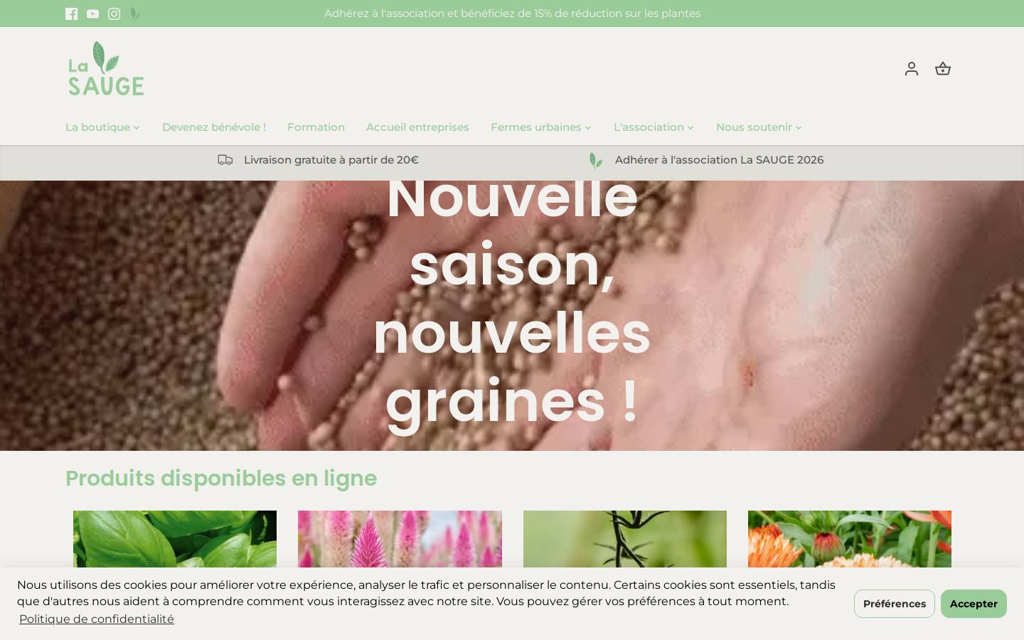 lasauge.fr homepage screenshot