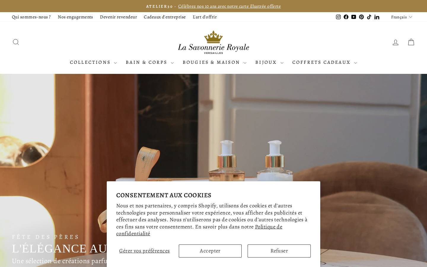 Lasavonnerieroyale homepage screenshot