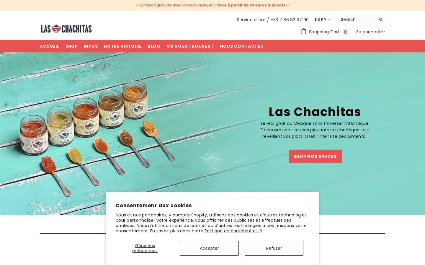 Las Chachitas homepage screenshot