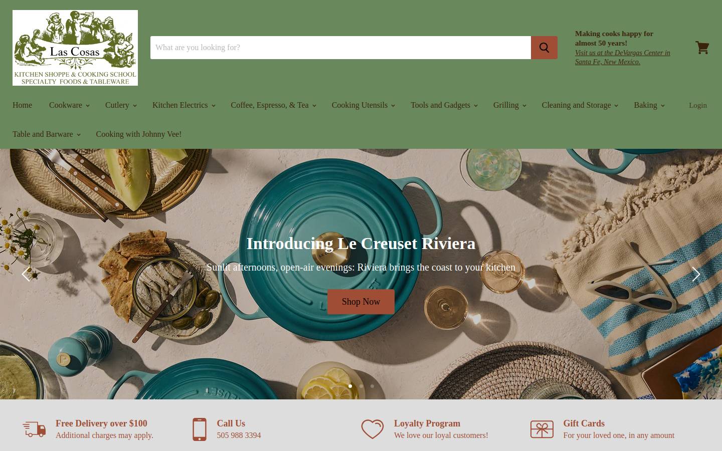 lascosascooking.com homepage screenshot