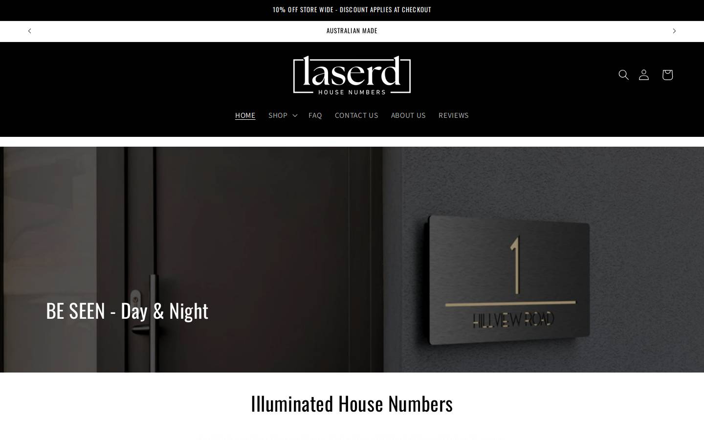 laserd.com.au homepage screenshot