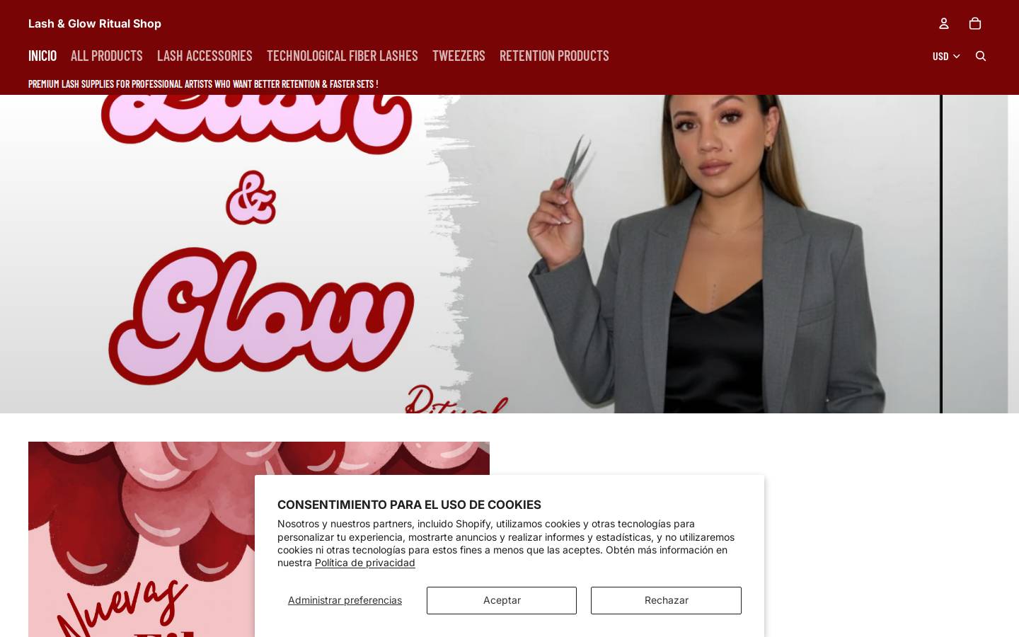 lashandglowritual.shop homepage screenshot