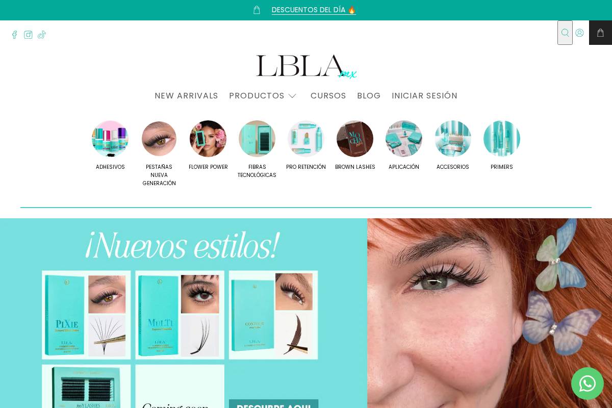 lashboxla.mx homepage screenshot