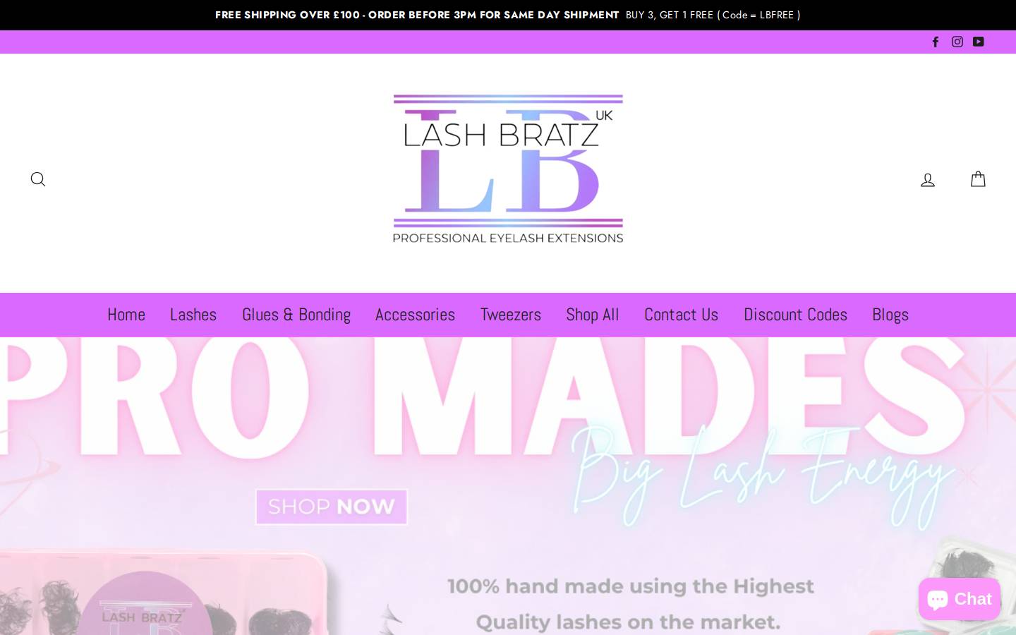 lashbratzuk.com homepage screenshot