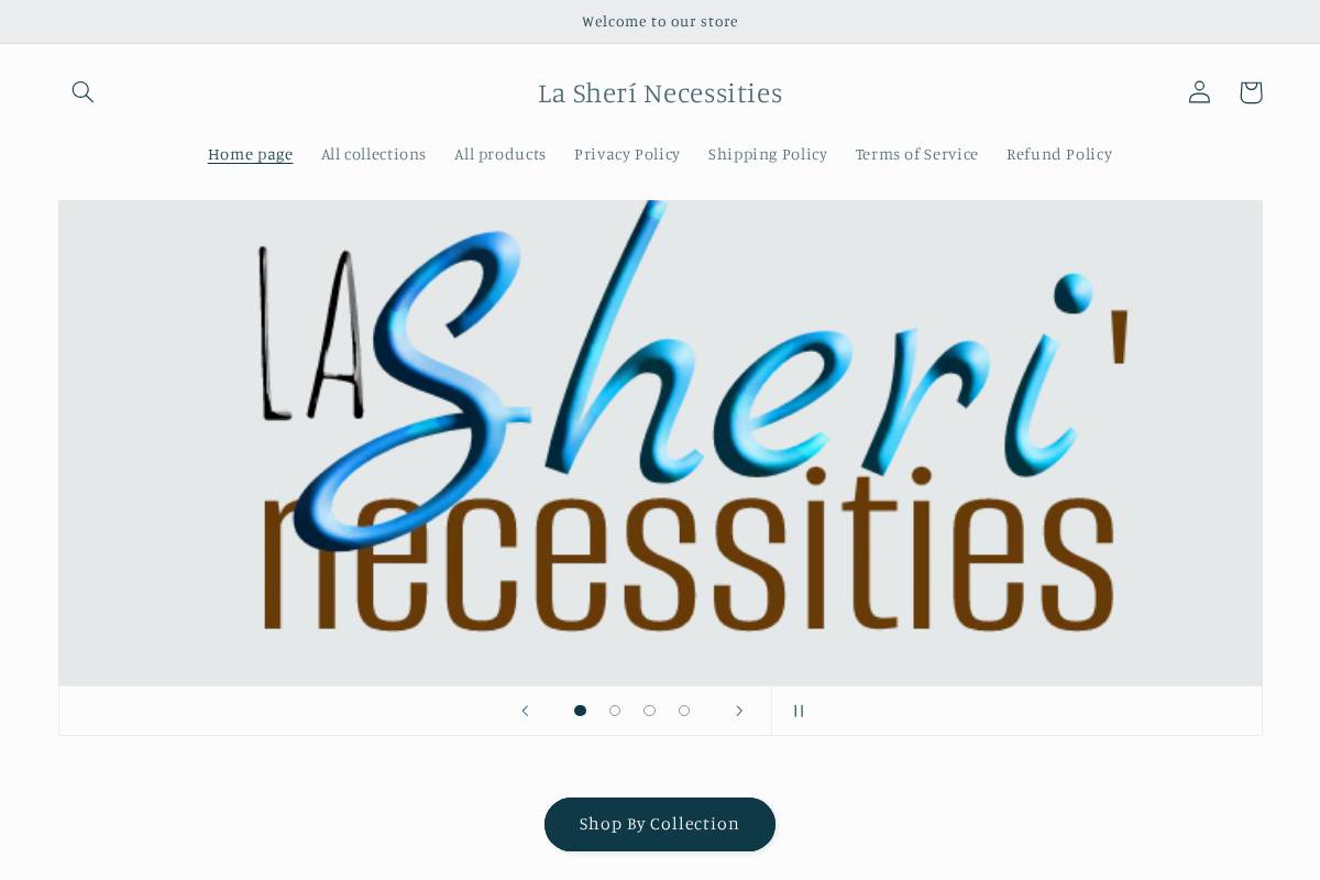 lasheri.com homepage screenshot