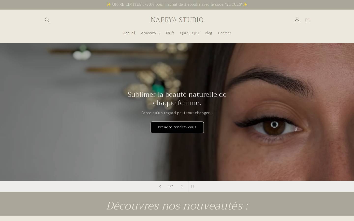 lashesstudio.fr homepage screenshot