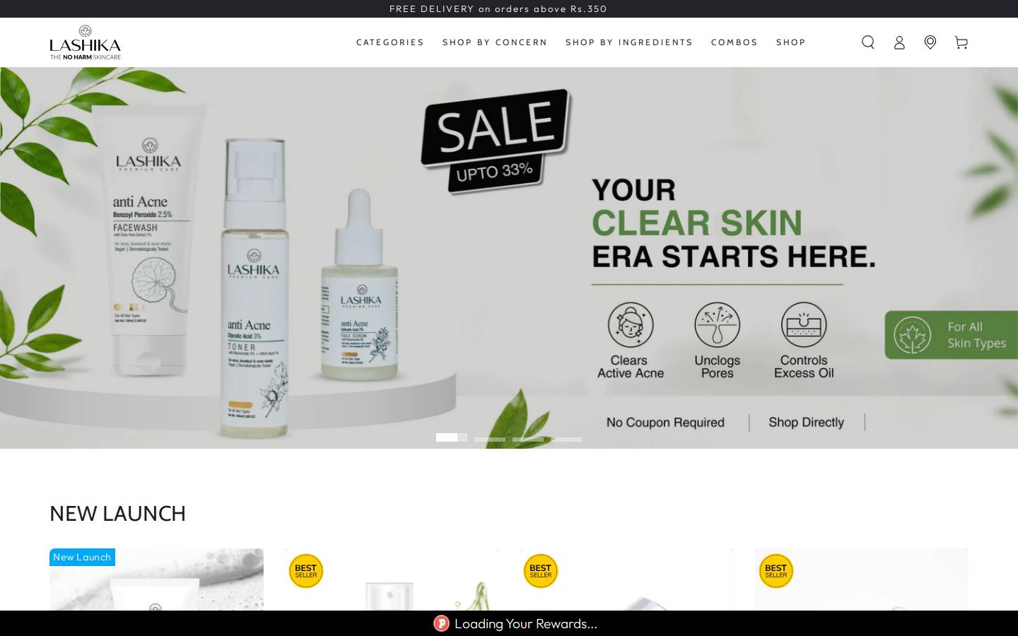 lashika.in homepage screenshot