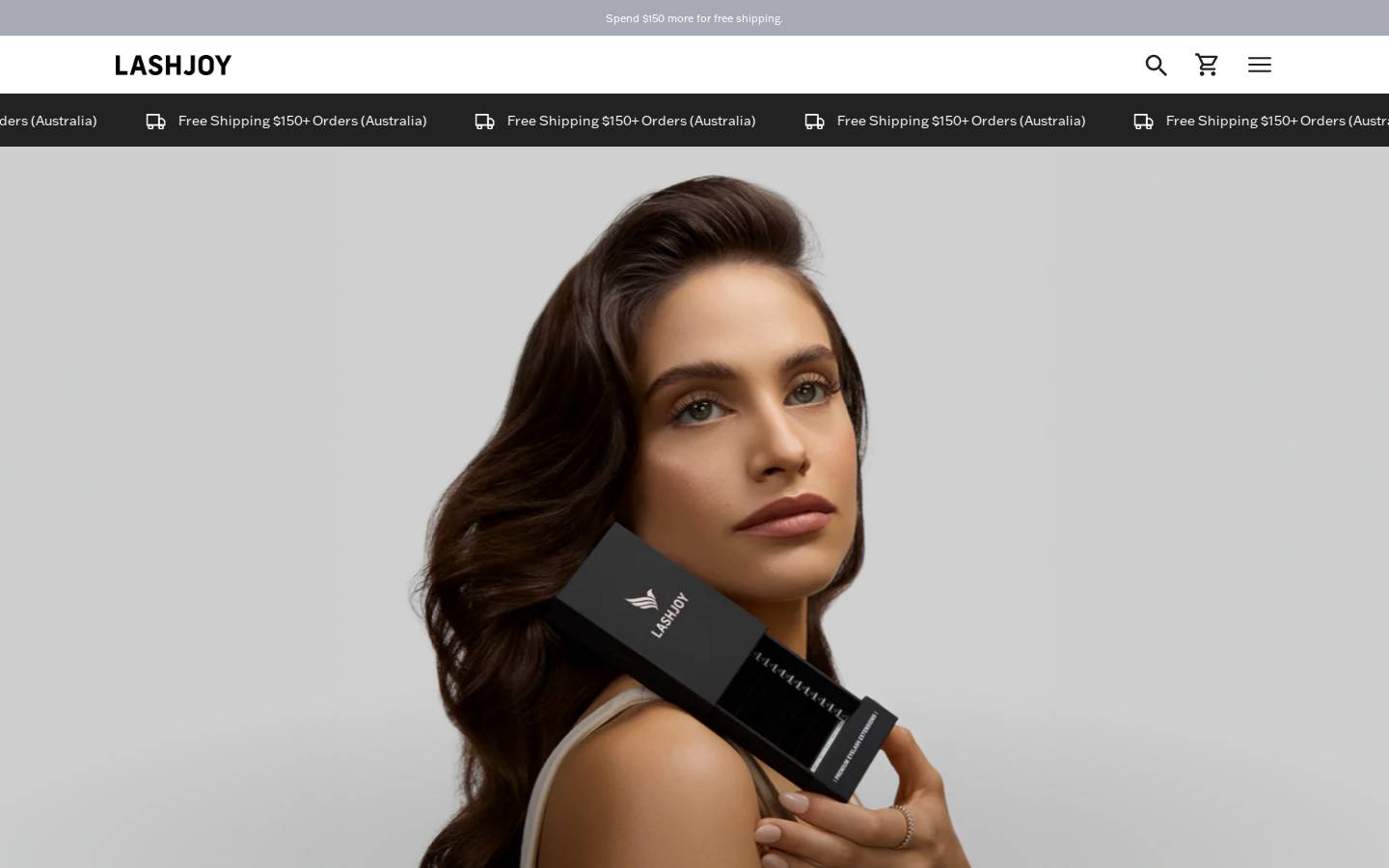 lashjoy.com homepage screenshot
