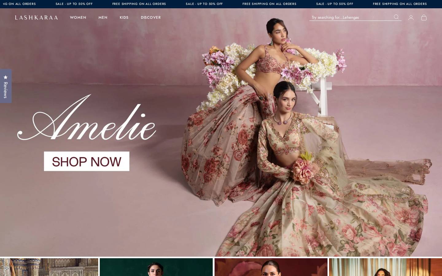 LASHKARAA homepage screenshot