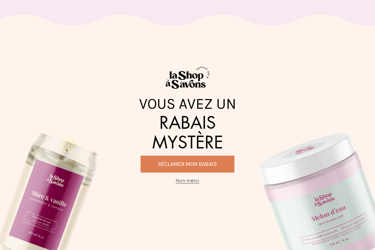 La Shop à Savons homepage screenshot