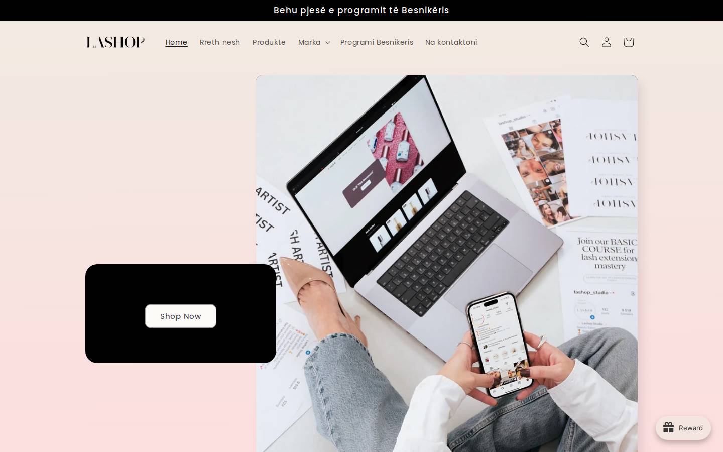 lashopro.com homepage screenshot
