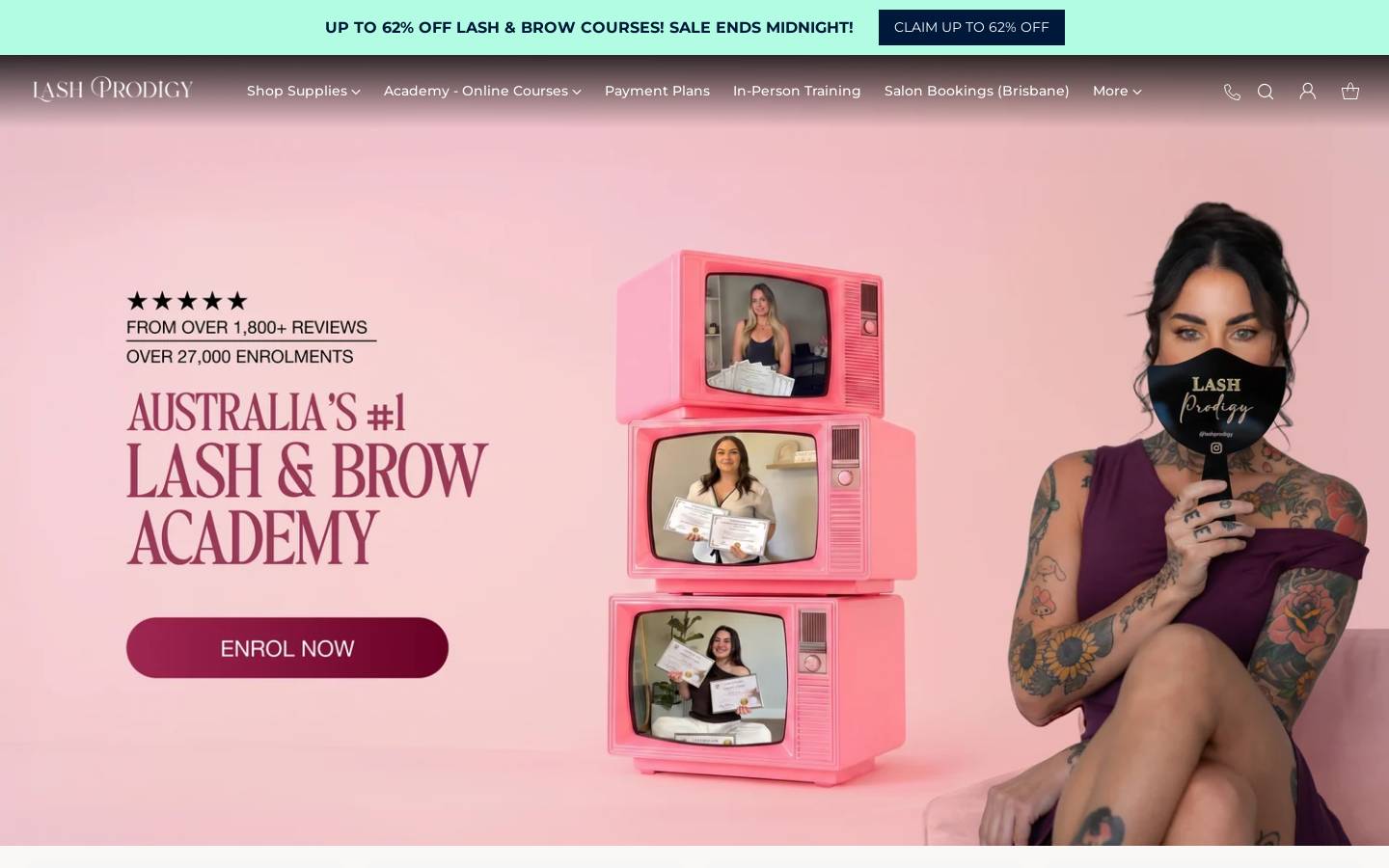 lashprodigy.co homepage screenshot