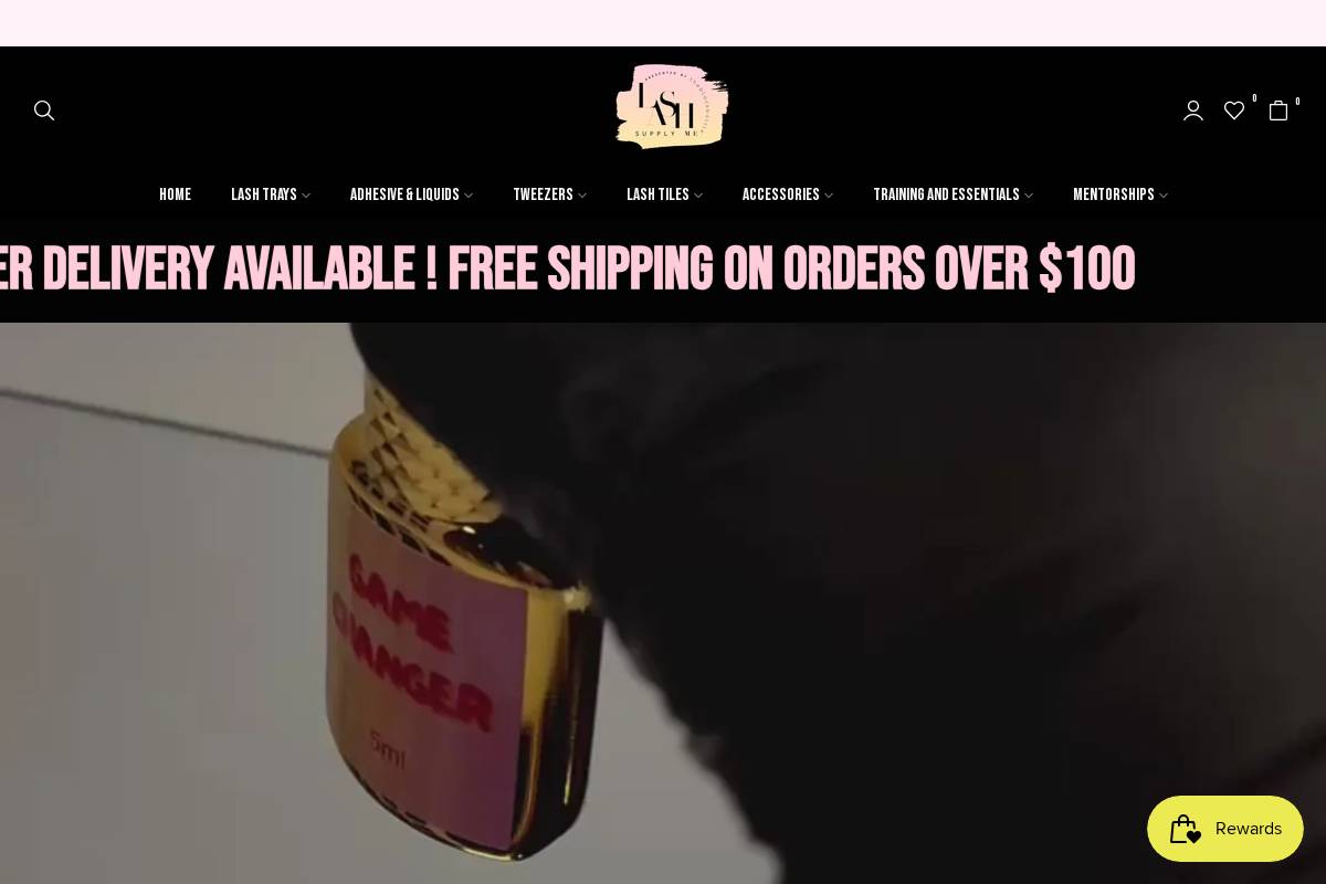 lashsupplyme.com homepage screenshot