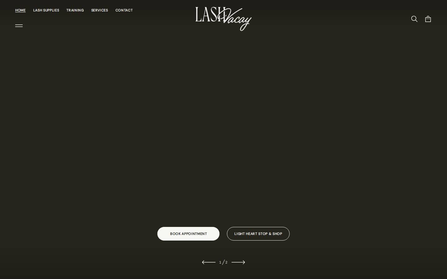 lashvacay.com homepage screenshot