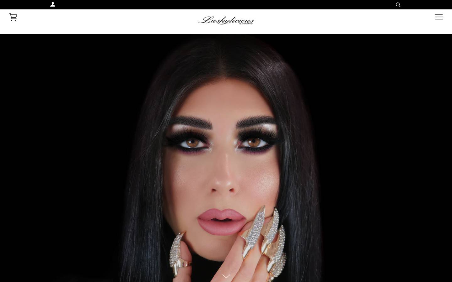 lashylicious.com homepage screenshot