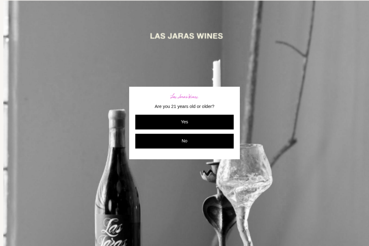 Las Jaras Wines homepage screenshot