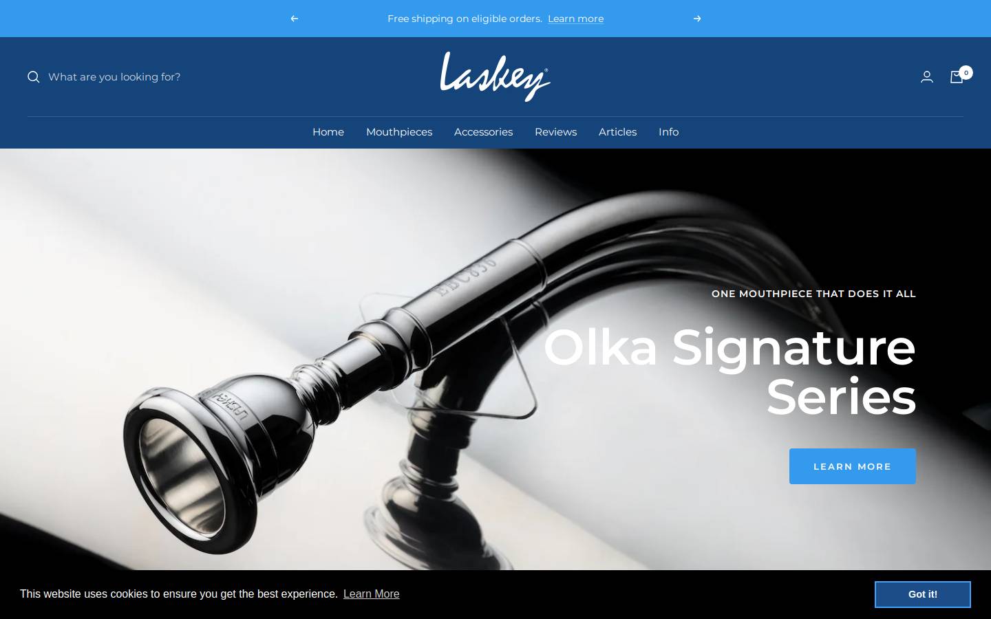 laskey.com homepage screenshot