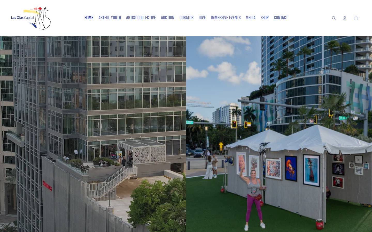 lasolascapitalarts.com homepage screenshot