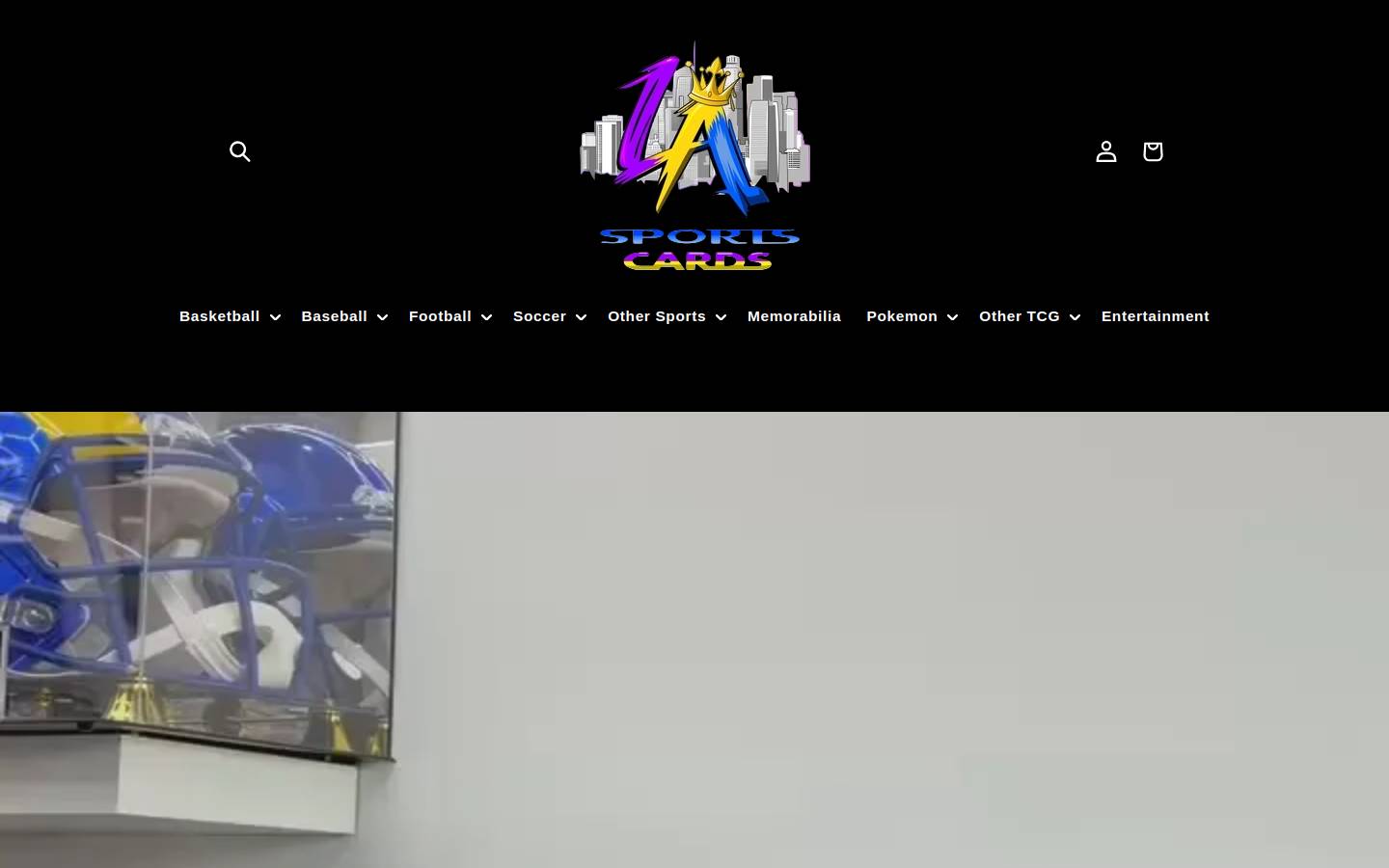 lasportscards.com homepage screenshot