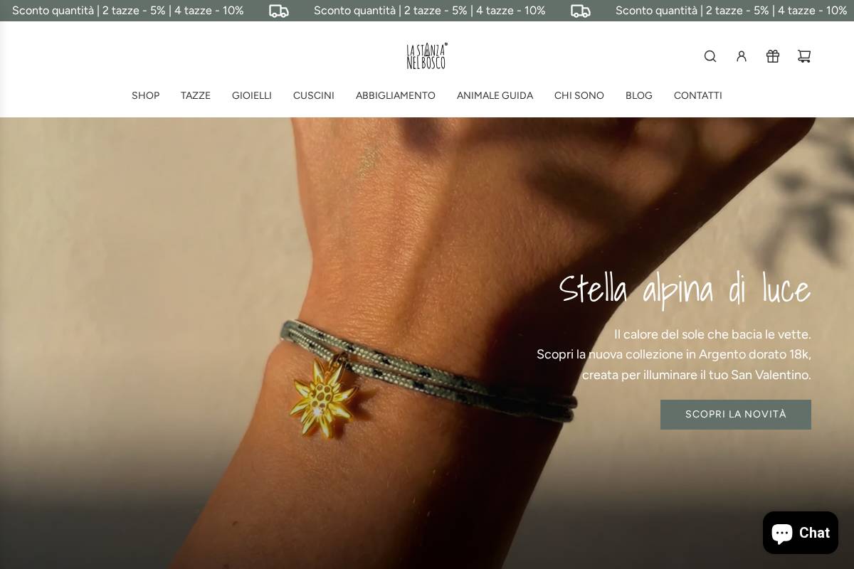 Lastanzanelbosco homepage screenshot