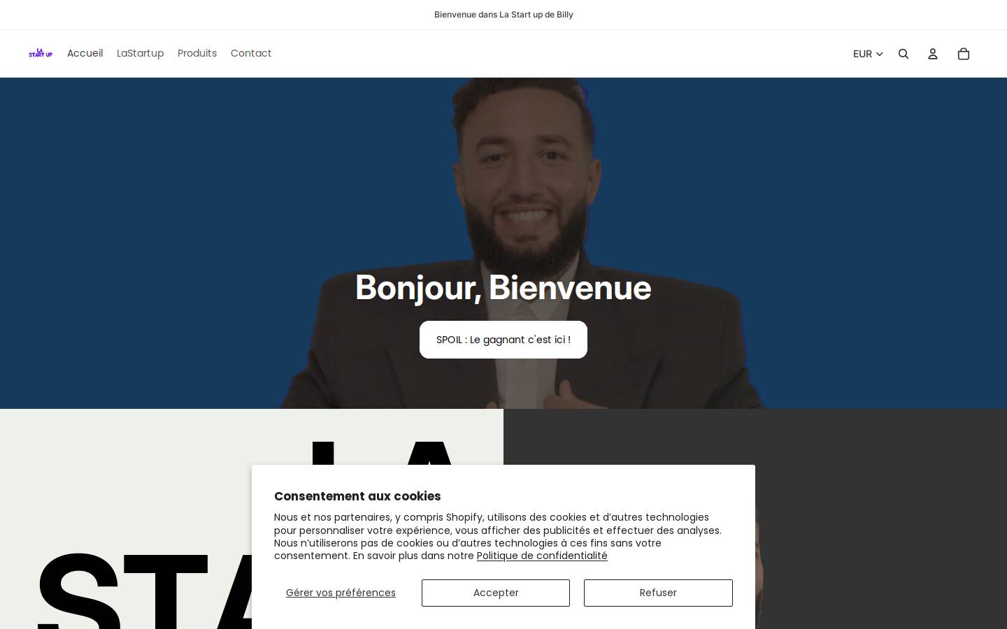 lastartup.fr homepage screenshot