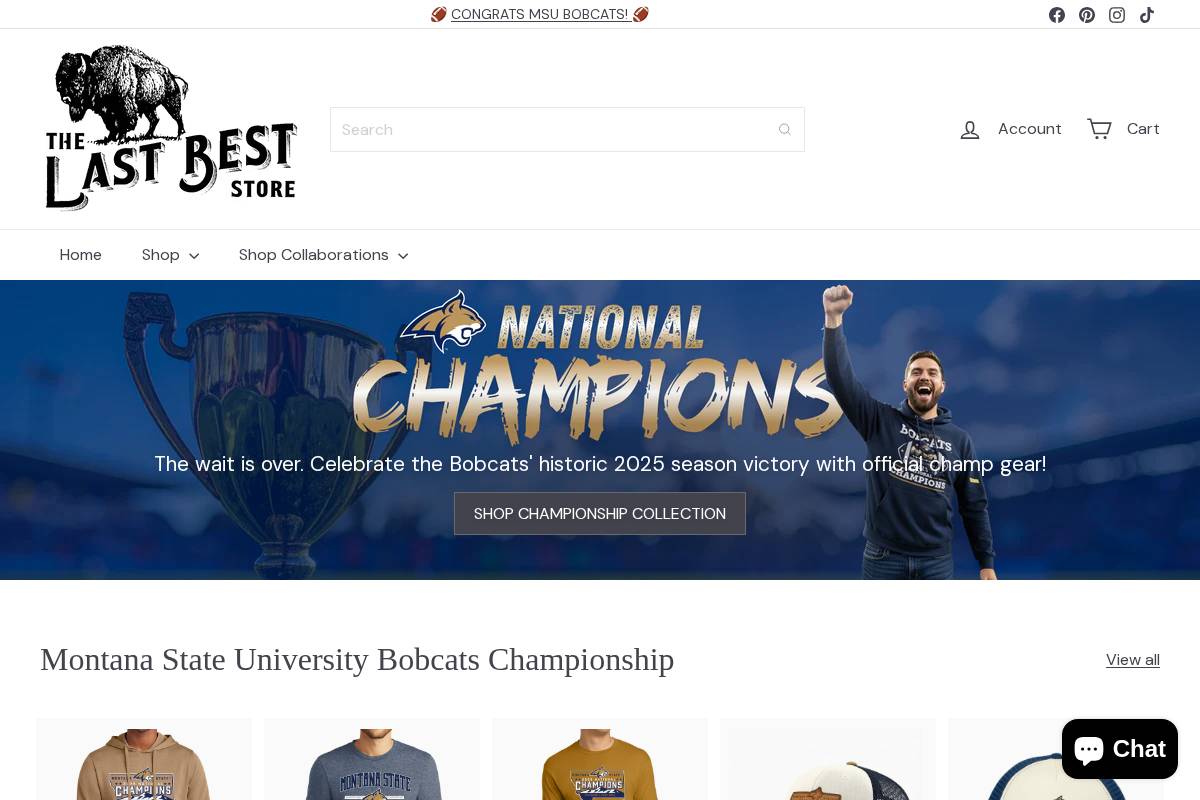 The Last Best Store homepage screenshot